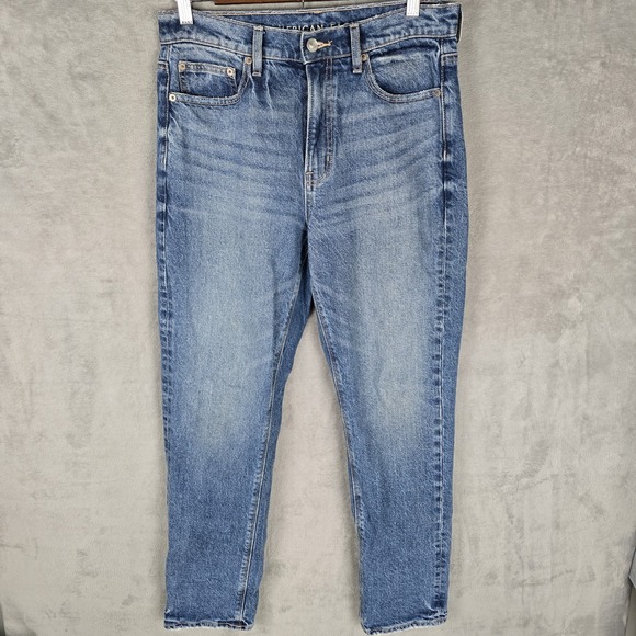 American Eagle Outfitters Denim - American Eagle Women Super High-Rise Straight Jeans Size 6 Distressed